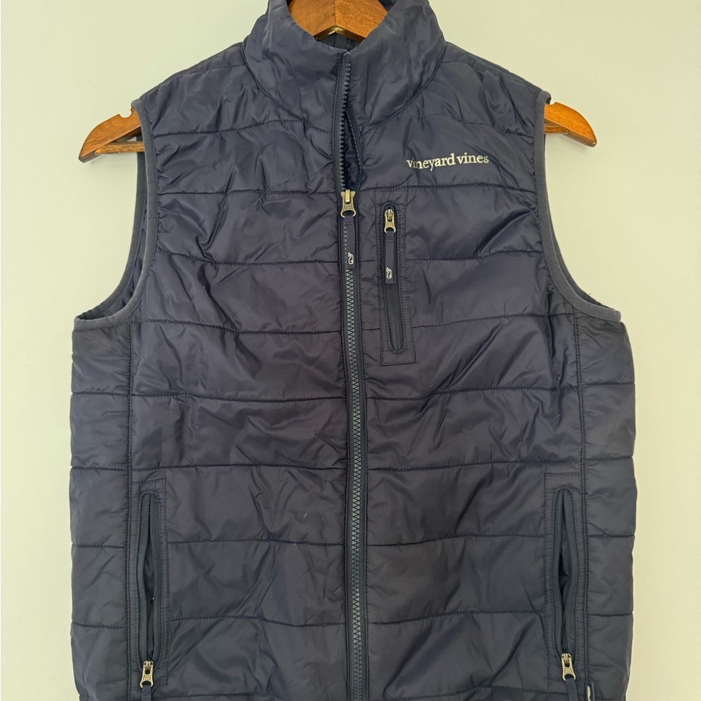 Vineyard Vines Boys Navy Puffer Vest